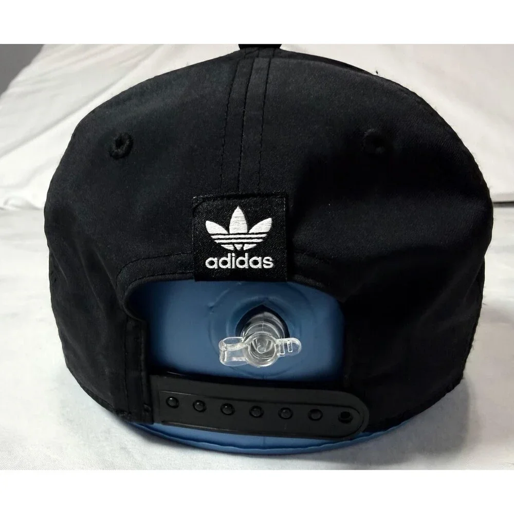 Adidas Originals Trefoil Hat Black Perforated Performance Relaxed Strapback NWT
